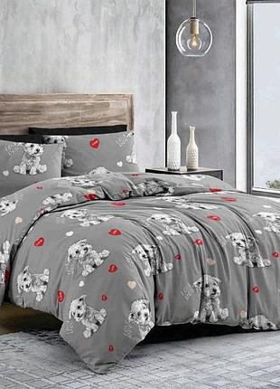 Постільна білизна бязь песики сімейний