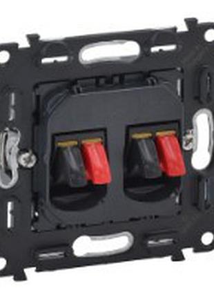 Механізм розетки акустичної подвійний in'matic 753078 legrand valena