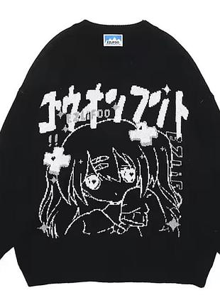 Чорна кофта, розмір s-xs, також може підійти на m. без дефектів, принт повністю цілий.