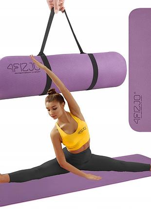 Коврик (мат) спортивный 4fizjo tpe 180 x 60 x 1 см для йоги и фитнеса 4fj0390 violet/pink