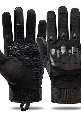 Тактичні рукавички touchscreen військові combat touch чорний m