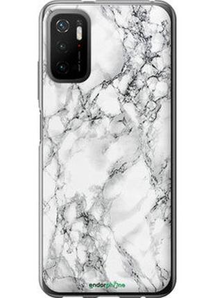 Чохол на xiaomi poco m3 pro мармур білий "4480u-2369-7673"