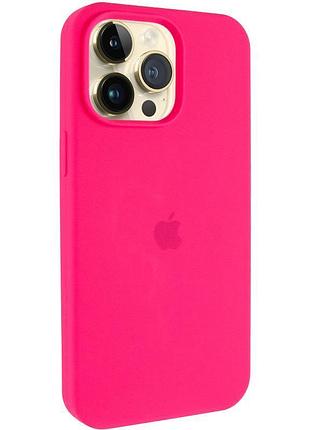 Чохол silicone case (aa) logo with magsafe для apple iphone 13 pro (6.1") рожевий / barbie pink