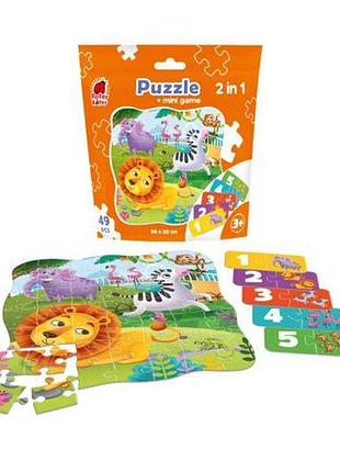 Пазлы "зоопарк", 49 дет