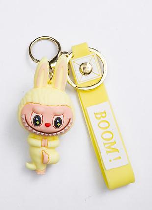 Детский брелок beige yoga 4×8 (см) для ключей, на сумку и рюкзак желтый hp-55-16y