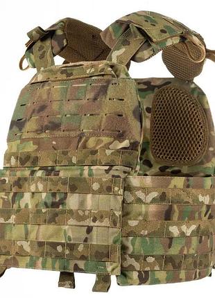 Плитоноска м7 lite с боковыми карманами 15х30 мультикам cordura 1000d irr стропа полиамид система molle/ dm-11