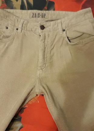 Вельветовые брюки zara men basic