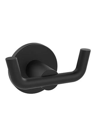 Двойной крючок для полотенец zerix delux m1305-2a black (zx4650) yousf