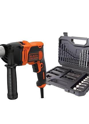 Дрель сетевая ударная black+decker beh850 3