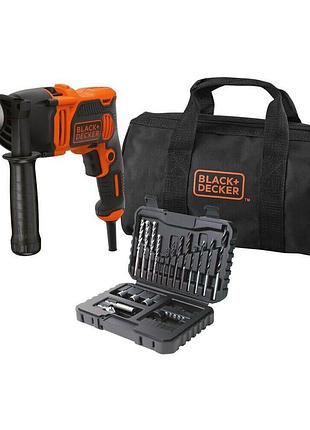 Дрель сетевая ударная black+decker beh850 4