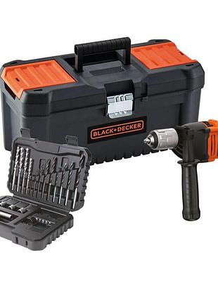 Дрель сетевая ударная black+decker beh850 5