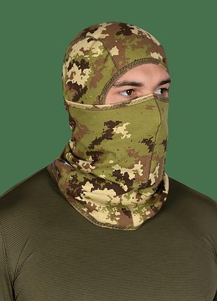 Балаклава camotec pro ribana тактическая для военных комфортная дышащая маска для защиты лица dm-11