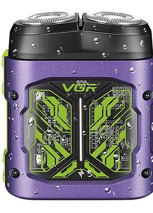 Електробритва vgr v-344. колір: фіолетовий