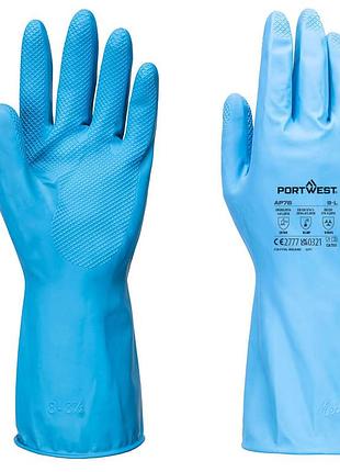 Перчатки хозяйственные легкие латексные fd chemical b (12 пар) размер m