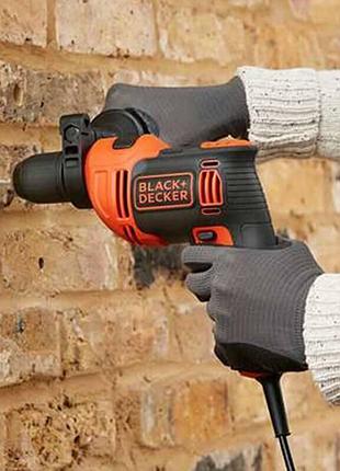 Дриль мережевий ударний black+decker beh550k 3