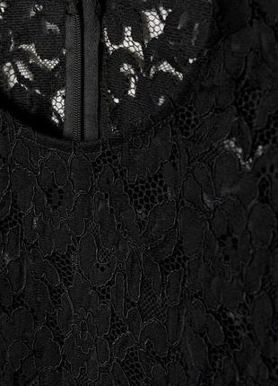 Чёрное кружевное платье hm6 фото