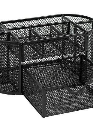 Органайзер настольный металлический для канцелярии 20×10×10 см 909 knz