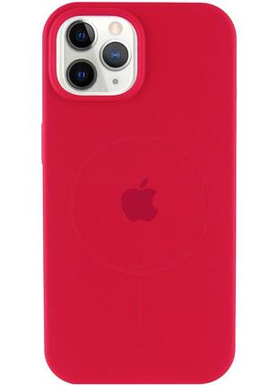 Чохол silicone case full protective (aa) with magsafe для apple iphone 11 pro (5.8") червоний / deep red 2