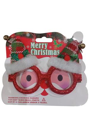 Окуляри новорічні декоративні one size різнобарвний