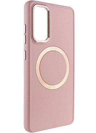 Tpu чохол bonbon metal style with magsafe для samsung galaxy a54 5g рожевий / light pink