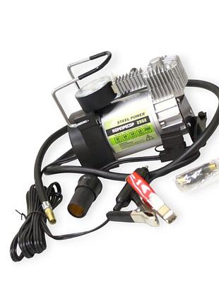 Компресор sttel power 10атм/37л/1м шланг/прик./сумка/преміум/пер. на прик. steel