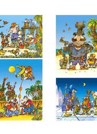 Уценка. пазлы 8 в 1 "пираты" - не товарный вид