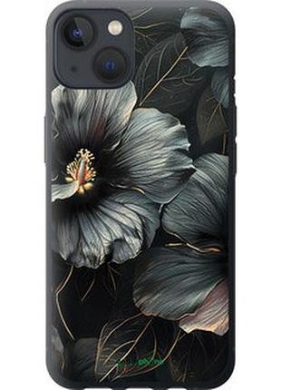 Чехол на iphone 13 черные цветы "6031u-2374-7673"