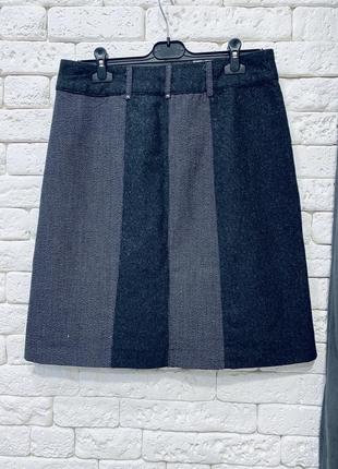 Шерстяная юбка в продольную полоску fransa6 фото