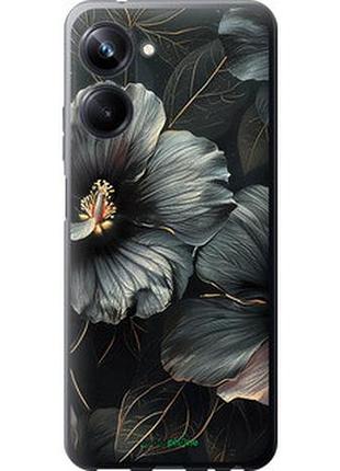 Чохол на realme 10 pro чорні квіти "6031u-2945-7673"
