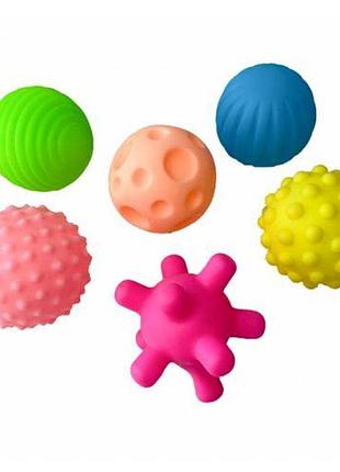 Игрушка развивающая "мячики тактилики" (6 шт.)