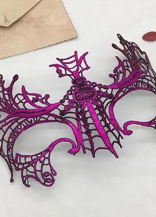 Венеціанська маска маскарадна one size рожевий