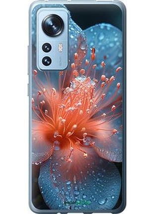 Чохол на xiaomi 12 роса на квітці "6039u-2555-7673"
