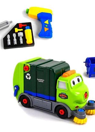 Уценка. игровой набор "мусоровоз" - отломана деталь (2001)