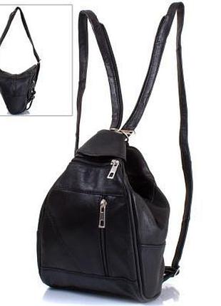 Жіночий шкіряний міні-рюкзак tunona