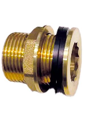 Врізка в бак з контргайкою europroduct ep.0430 — 1/2" (латунна) (ep6186)