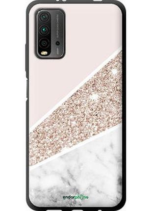 Чехол на xiaomi redmi 9t пастельный мрамор "4342b-2257-7673"