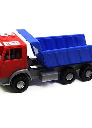 Машинка пластиковая "самосвал" (синяя)