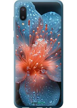 Чохол на samsung galaxy a02 a022g роса на квітці "6039u-2260-7673"