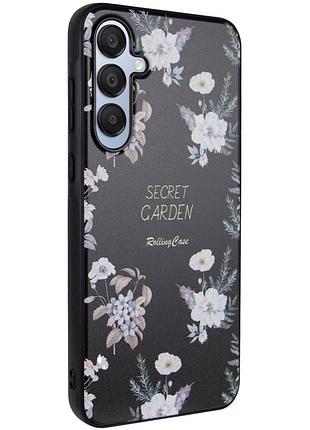 Tpu+pc чехол secret garden для samsung galaxy a56 5g mint black