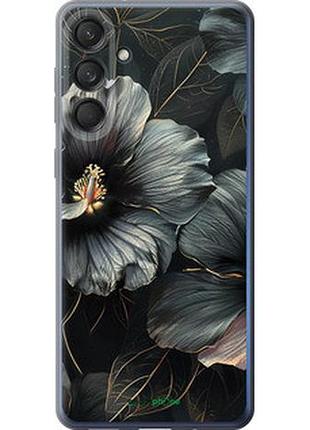 Чохол на samsung galaxy m55 чорні квіти "6031u-3688-7673"