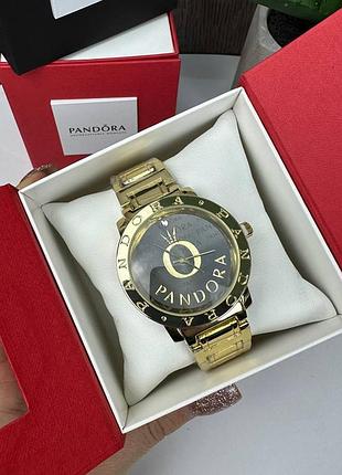 Женские наручные часы металлические стиль пандора в фирменной подарочной коробочке pandora золото