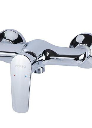 Смеситель serio для душа хромированный с керамическим картриджем 35 мм для надежного использования dm-11
