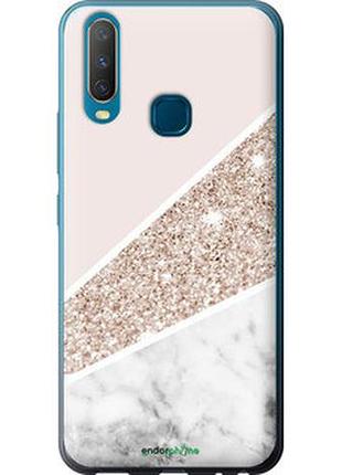 Чехол на vivo y15 пастельный мрамор "4342u-1791-7673"