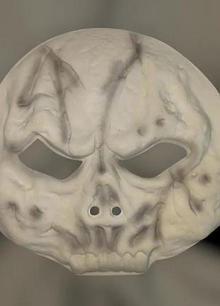 Маска на хэллоуин череп one size бежевый