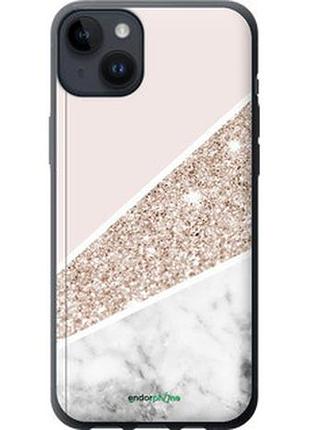 Чехол на iphone 14 plus пастельный мрамор "4342u-2645-7673"
