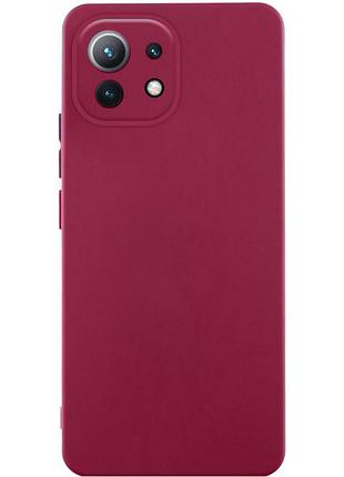 Чохол silicone cover lakshmi full camera (aa) для xiaomi mi 11 lite чорний / black, full camera