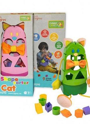 Уцінка. розвивальна іграшка-сортер "котик" — паковання