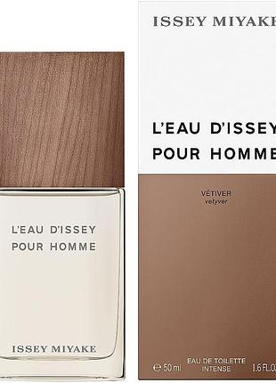 Issey miyake leau dissey pour homme vetiver туалетная вода 50мл
