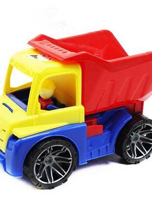 Пластиковый самосвал (желтая кабина)