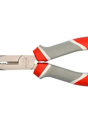 Плоскогубцы удлиненные прямые 200 мм yato yt-2018